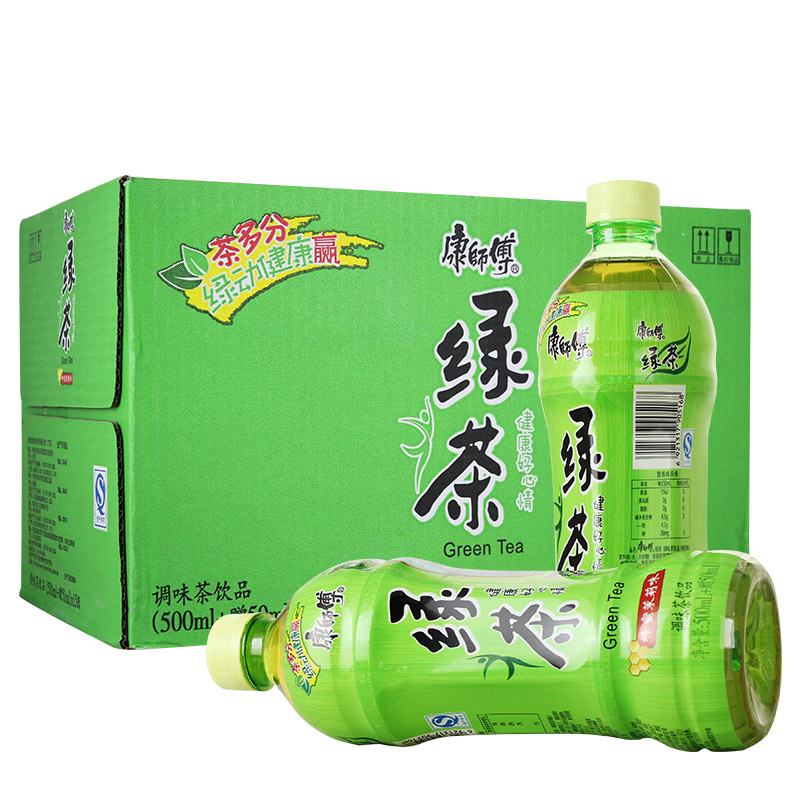 康师傅 绿茶 瓶装 500ml*15瓶 整箱